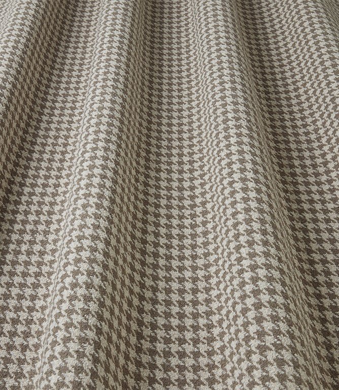 Houndstooth FR Fabric / Truffle - Just Fabrics