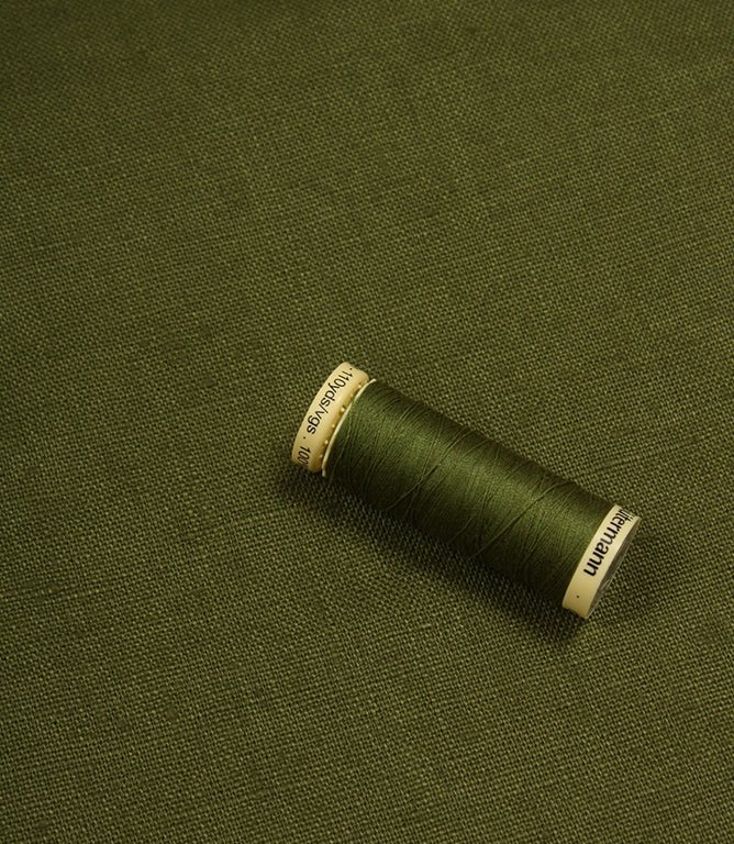 Stowe Linen Fabric / Khaki - Just Fabrics