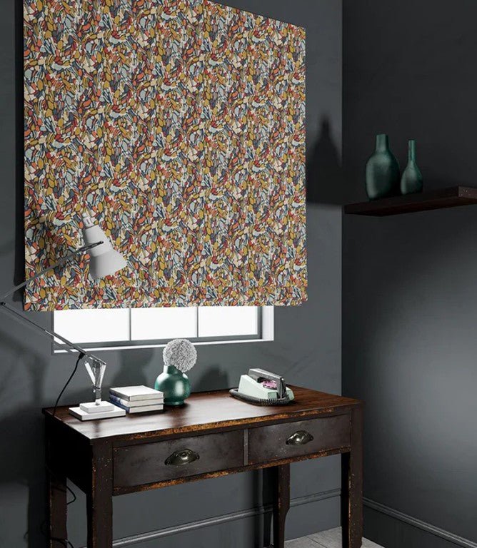 Chesil Beach Fabric / Brick - Just Fabrics