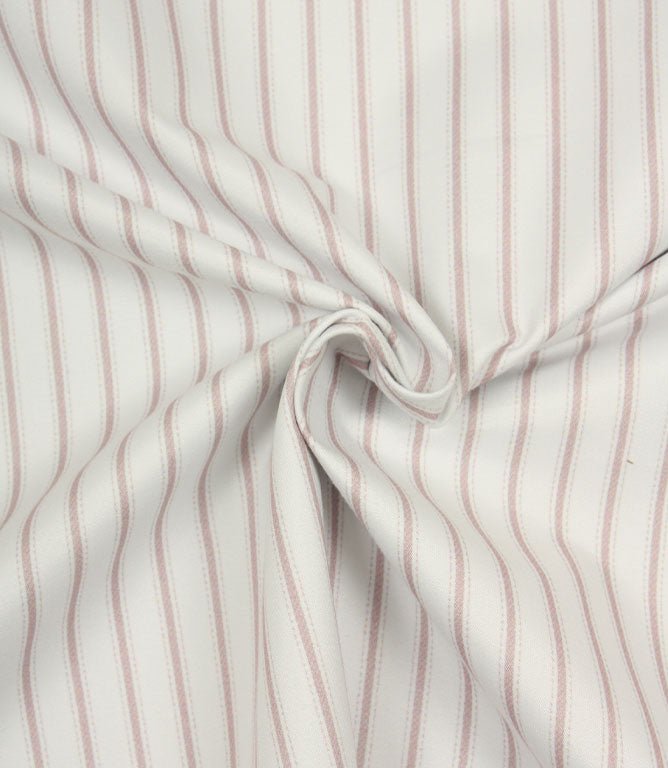 JF Ticking Blackout Lining Fabric / Blush - Just Fabrics