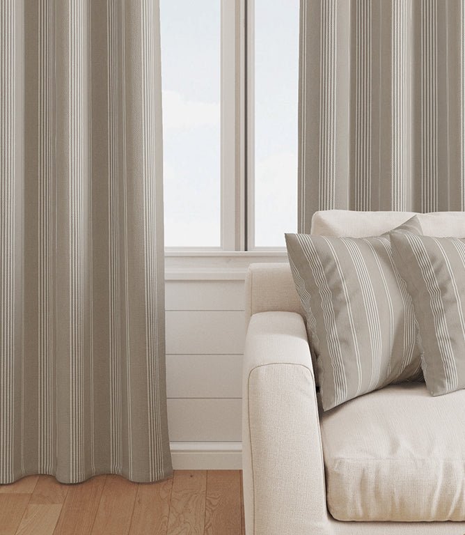 Cheltenham Stripe Fabric / Linen - Just Fabrics