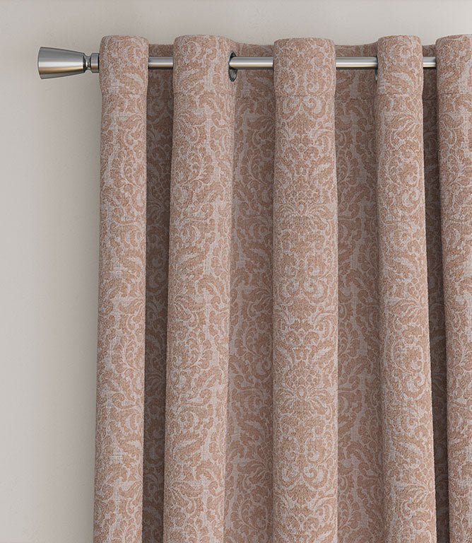 Hazel Damask Fabric / Blush - Just Fabrics