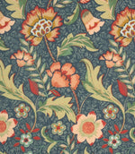 Morris Matt PVC Fabric / Navy - Just Fabrics