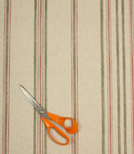 Thomas Stripe Fabric / Red - Just Fabrics