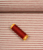 Highbury Stripe Fabric / Red - Just Fabrics