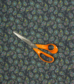 Rafiya Lomond Fabric / Summer / Navy - Just Fabrics