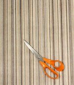 Velour Stripe FR Fabric / Natural - Just Fabrics