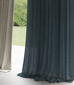 Laundered Linen Fabric / Ink - Just Fabrics