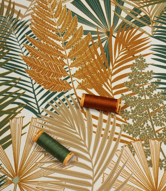Fern Outdoor Fabric / Khaki - Just Fabrics