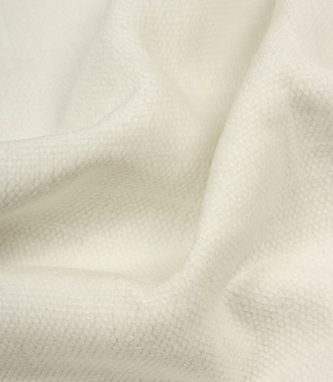 Elcombe Chenille Fabric / Ecru - Just Fabrics
