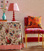 Wonderland Floral Fabric / Amber / Lapis / Ruby - Just Fabrics