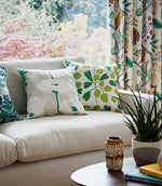 Poppy Pop Fabric / Parchment / Gecko - Just Fabrics