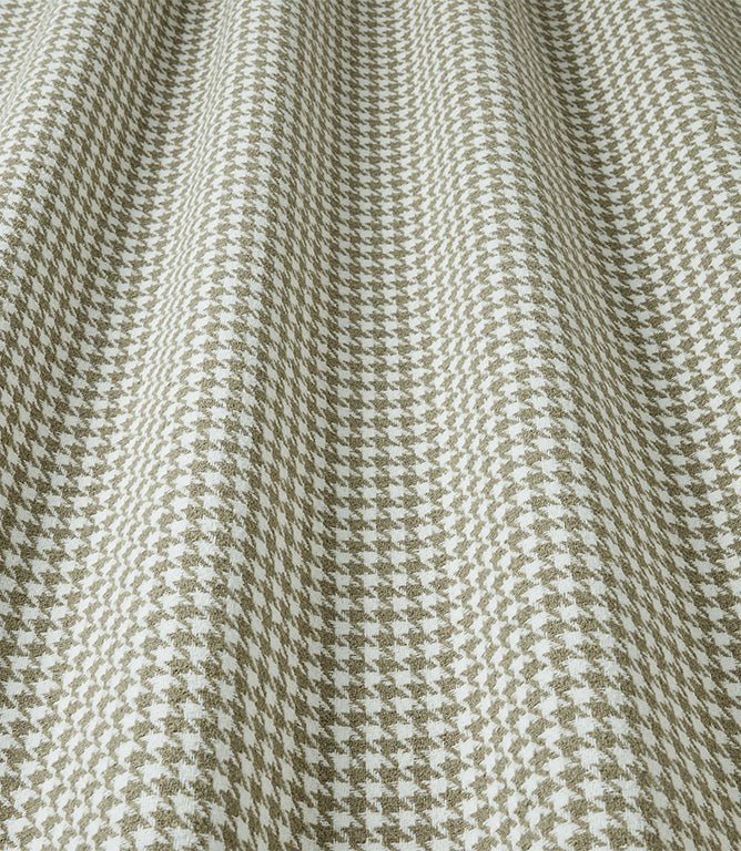 Houndstooth FR Fabric / Olive - Just Fabrics