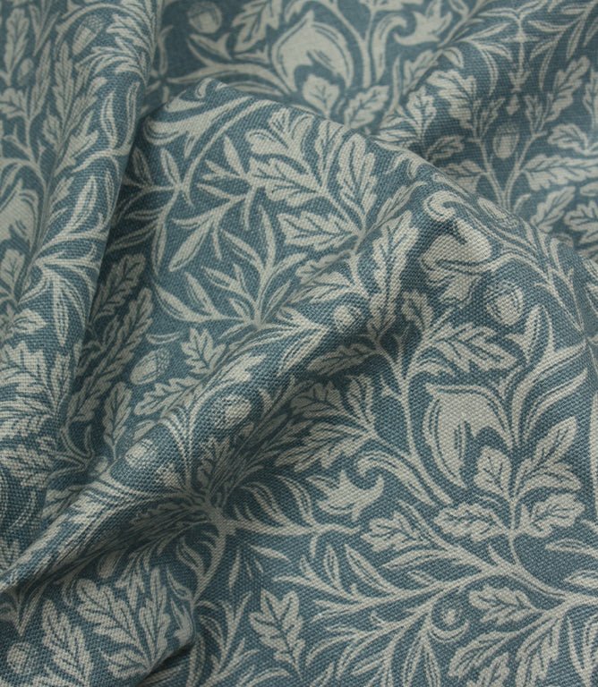 Acorn Fabric / Blue - Just Fabrics