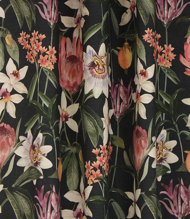 Leyburn Fabric / Navy - Just Fabrics