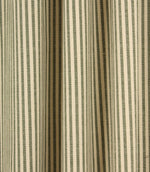 Broadway Stripe Fabric / Green - Just Fabrics