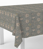 Honeysuckle Oilcloth Fabric / Steel - Just Fabrics