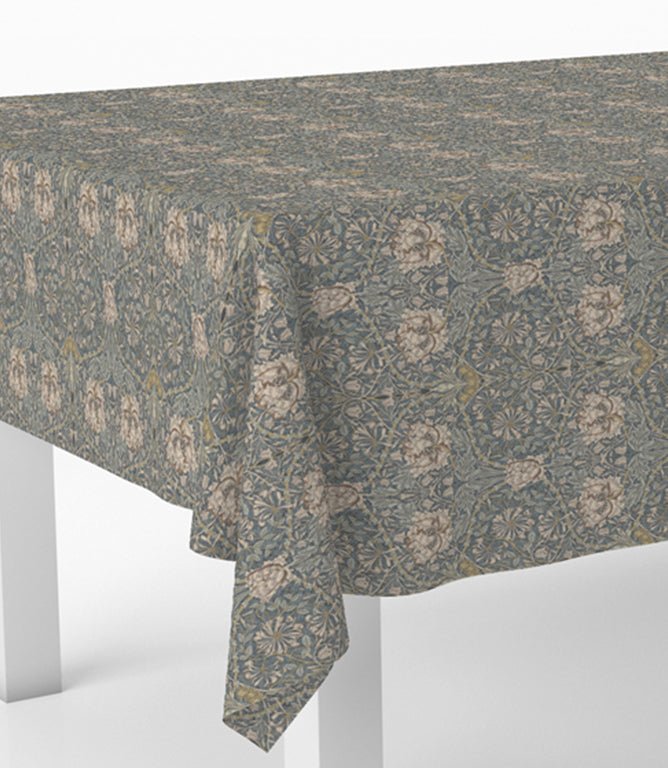 Honeysuckle Oilcloth Fabric / Steel - Just Fabrics