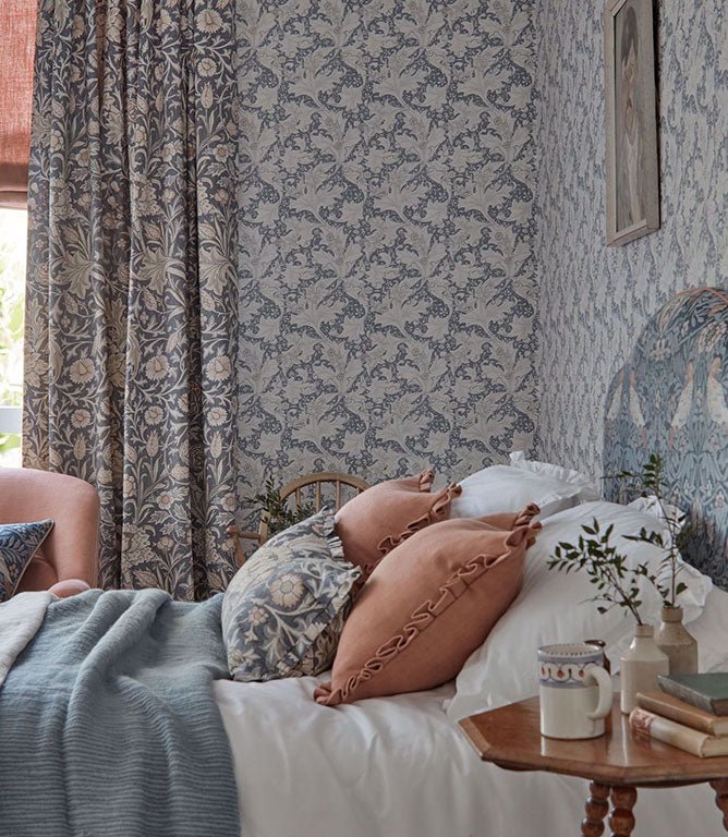 Trent Fabric / Woad Blue - Just Fabrics