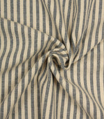 Broadway Stripe Fabric / Navy - Just Fabrics