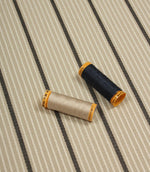 Baltimore Stripe FR Fabric / Stone / Navy - Just Fabrics