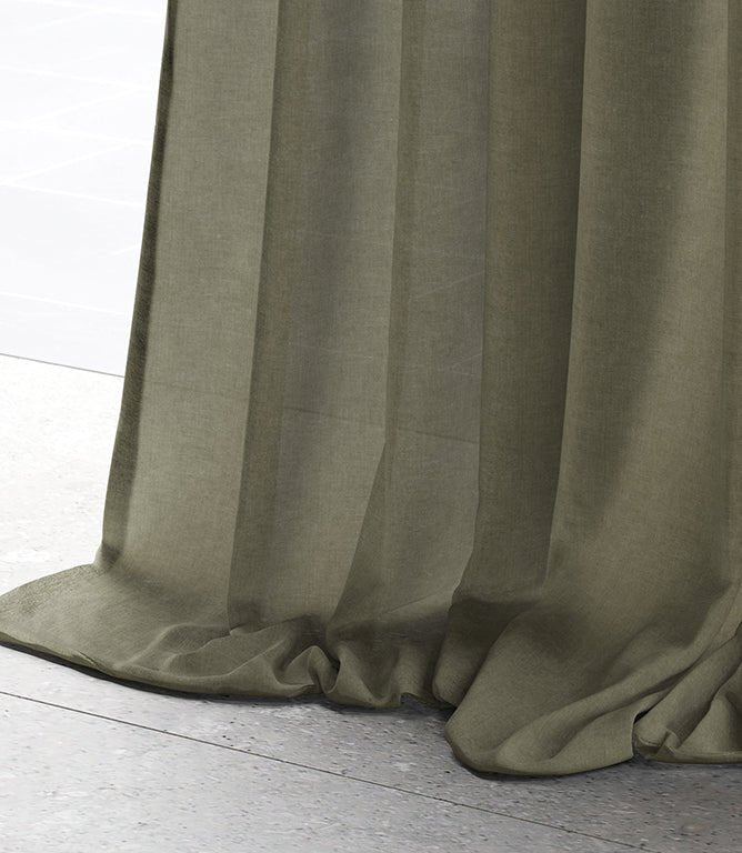 Laundered Linen Fabric / Bayleaf - Just Fabrics