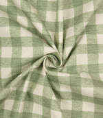 Gingham Fabric / Olive - Just Fabrics