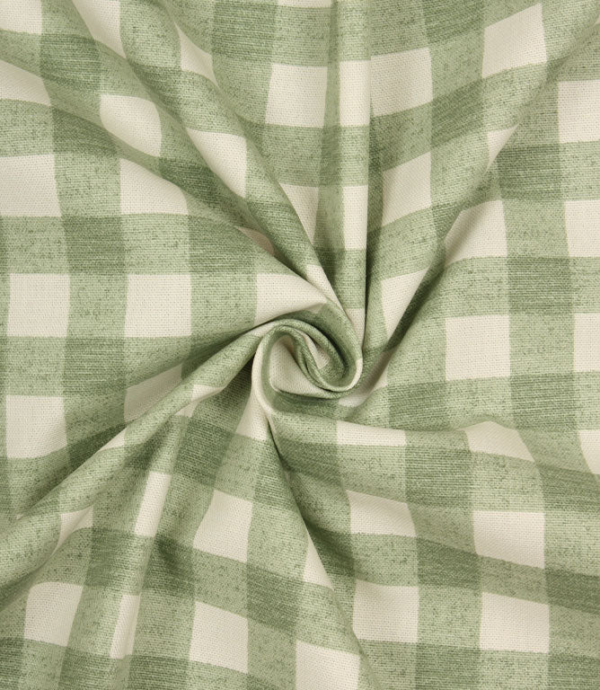 Gingham Fabric / Olive - Just Fabrics