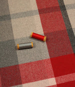 Moore Wool Fabric / Red - Just Fabrics