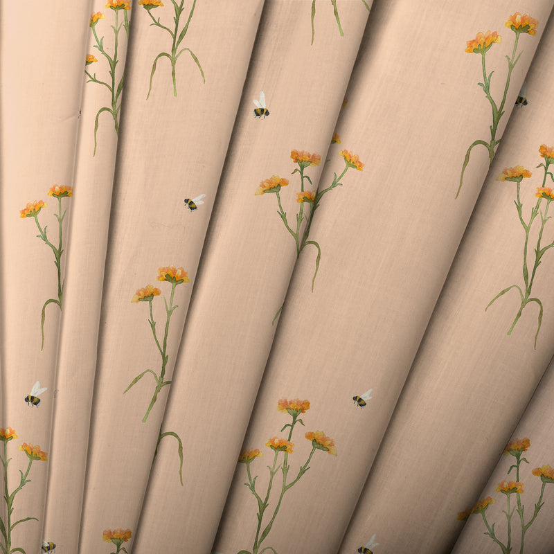 Allimore Fabric / Apricot - Just Fabrics