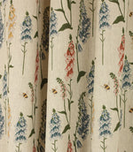 Foxglove Linen Fabric / Blue - Just Fabrics