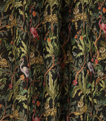 Jungle Tapestry Fabric / Black - Just Fabrics