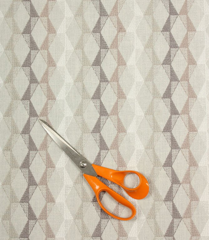 Lezam Emboidery Fabric / Natural - Just Fabrics