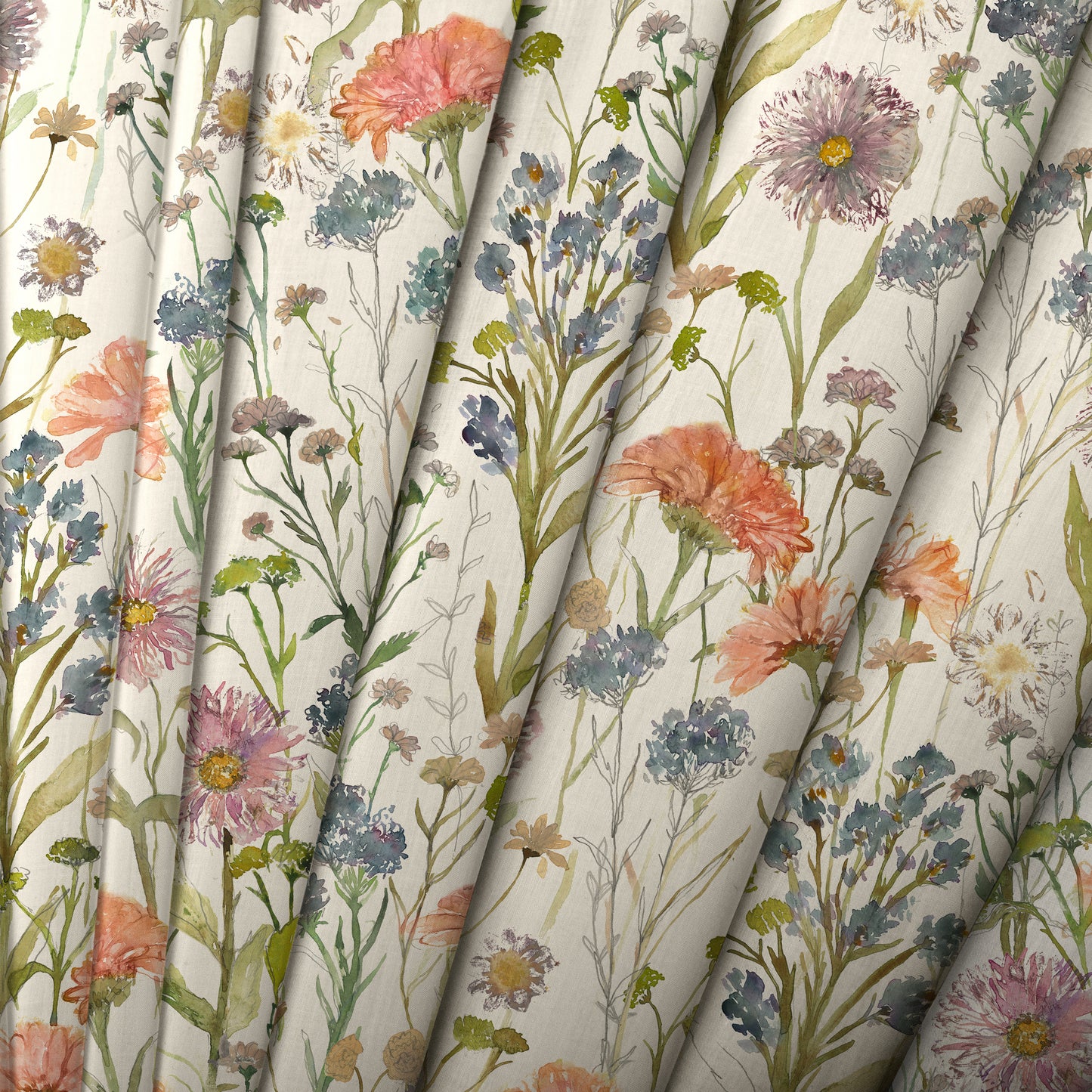 Medmerry Fabric / Apricot - Just Fabrics
