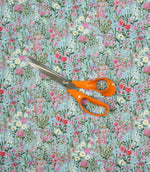 Prado De Flores Lomond Fabric / Primrose / Sky - Just Fabrics
