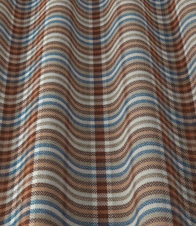 Pitlochry FR Fabric / Burnt Sienna - Just Fabrics