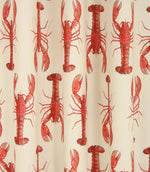 Crayfish Fabric / Red - Just Fabrics