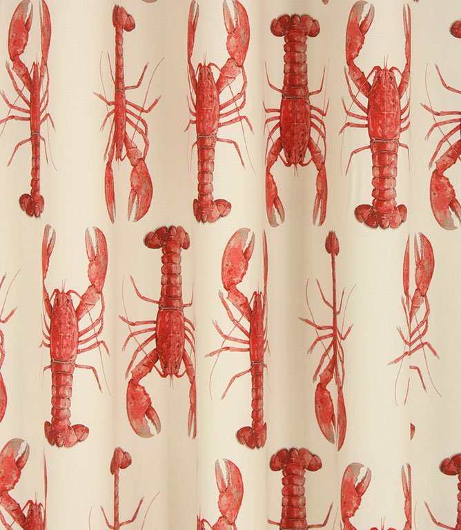Crayfish Fabric / Red - Just Fabrics