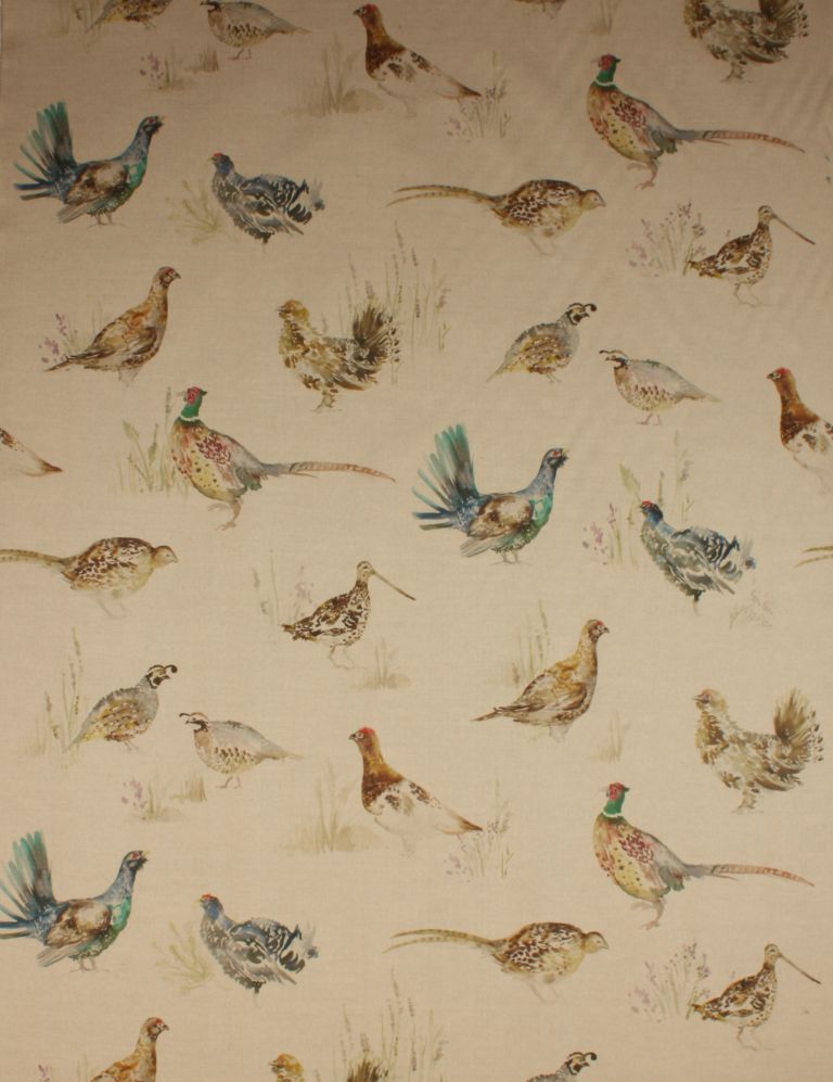 Game Birds Fabric / Linen - Just Fabrics