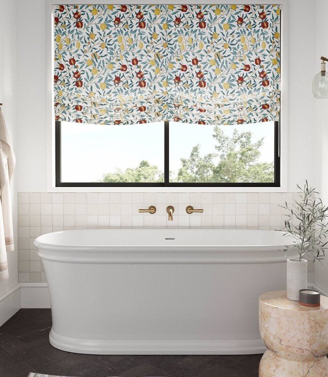 Fruit Fabric / Green Indigo / Madder - Just Fabrics