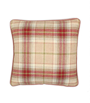 Balmoral Raspberry Cushion