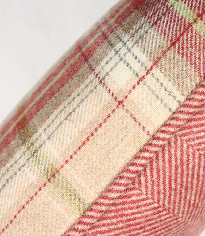Balmoral Raspberry Cushion - Just Fabrics