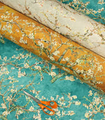 Almond Blossom Fabric / Blue - Just Fabrics