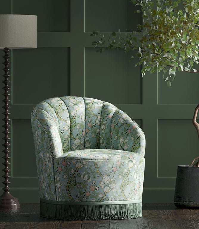 Golden Lily Fabric / Apple Blush - Just Fabrics