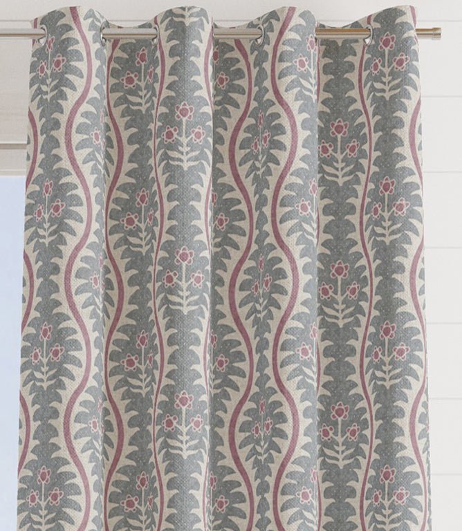 Elbury Vine Fabric / Berry - Just Fabrics