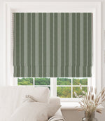 Cheltenham Stripe Fabric / Ivy - Just Fabrics