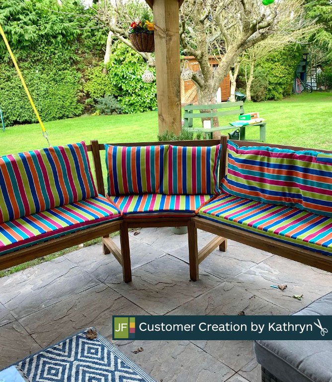 Brighton Outdoor Fabric / Multi - Just Fabrics