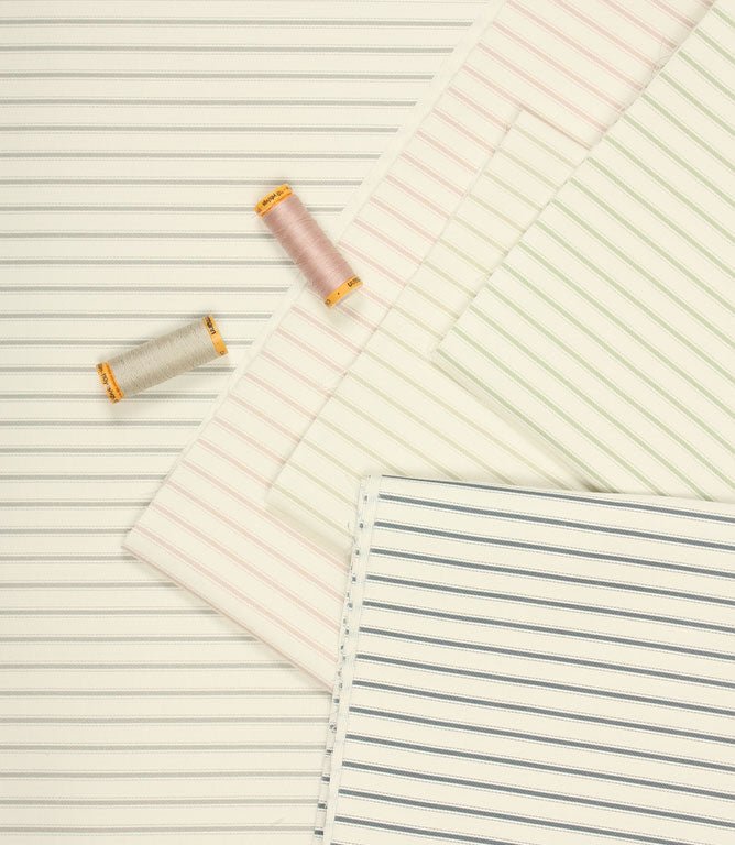 JF Ticking Deluxe Lining Fabric / Navy - Just Fabrics