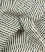 Highbury Stripe Fabric / Indigo - Just Fabrics