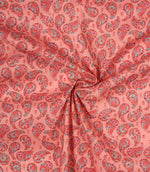 Rafiya Lomond Fabric / Ruby / Flamingo - Just Fabrics